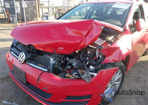 2015 Volkswagen Golf Sportwagen Tsi S 4-Door из США, поврежденный, VIN 3VWC17AU6FM508853